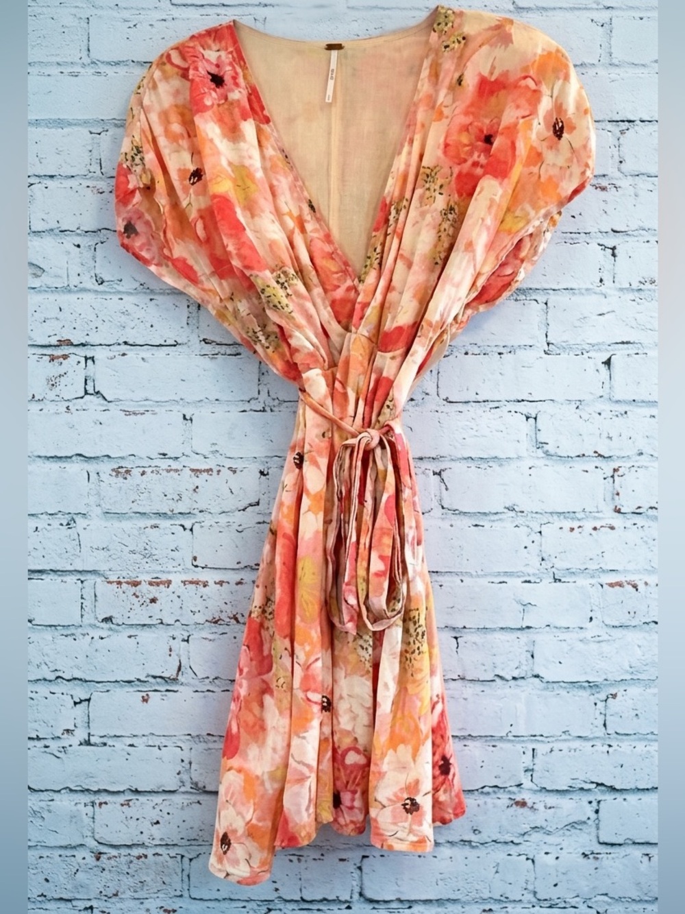 Free People Freddie Tie Mini Dress